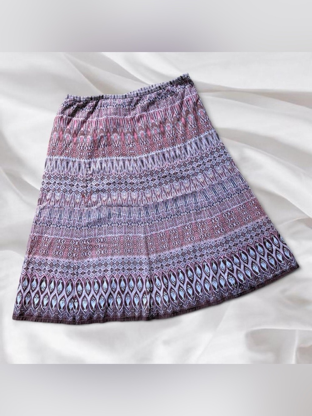 Pink & Brown Boho Skirt